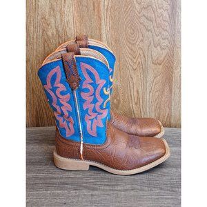 Blue and orange hooey boots hot sale